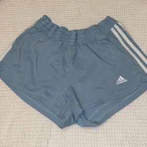 Blue Adidas Liner-less 3” shorts